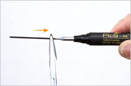 PICA-MARKER 150/41/SB Строительный маркер для глубоких отверстий Pica - Ink (Синий)