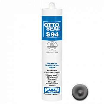 Огнестойкий нейтральный силиконовый герметик  OTTOSEAL S94 С02 (серый), 310мл
