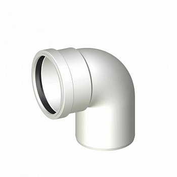 POLO-KAL  Шумопоглощающий отвод канализационный 87,5° 90-87,5°  02529