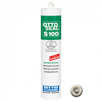 Профессиональный универсальный силиконовый герметик OTTOSEAL S100 PREMIUM С6672 (песчано-бежевый), 300мл