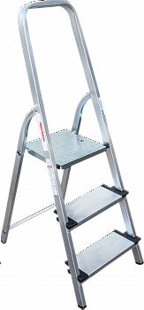 Стремянка алюминиевая со ступенями 130 мм NV1117 артикул 1117103