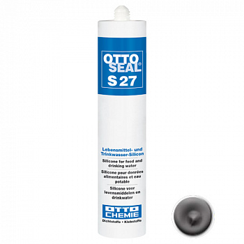 Кислотостойкий ацетатный силиконовый герметик OTTOSEAL S27 С02 (серый), 310мл