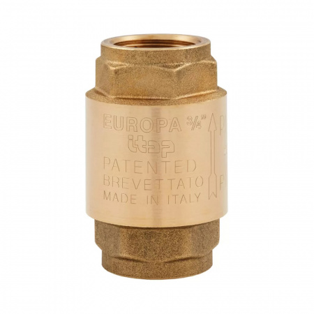 ITAP  Обратный клапан р/р Ду 20 3/4" ВР Ру 25 Tmax=100°С, латунный, Itap Europa 100 3/4"  32690