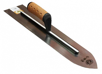 Кельма для работы с полами, рукоятка пробка, толщина полотна 1мм, размер 500х90мм