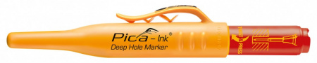 PICA-MARKER 150/40/SB Строительный маркер для глубоких отверстий Pica - Ink (Красный) в блистере