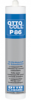 Профессиональный полиуретановый монтажный клей для углов OTTOCOLL P86 C95 (прозрачный), 310мл
