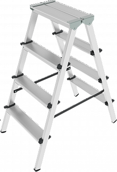 Стремянка алюминиевая двухсторонняя NV1120 артикул 1120204