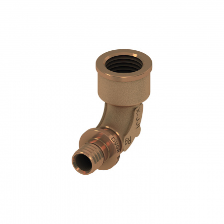 TECE  Уголок соединительный с муфтой, бронза 16 × Rp 1/2“  708101