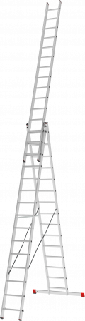 Лестница алюминиевая многофункциональная трехсекционная NV2230 артикул 2230315