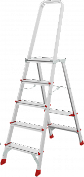 Профессиональная алюминиевая стремянка с площадкой 350×260 мм NV 3130 артикул 3130105