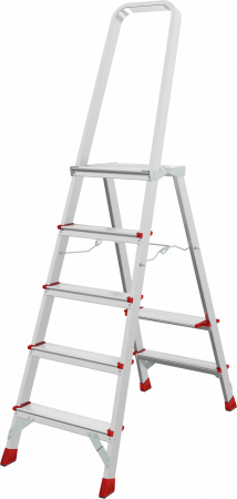 Профессиональная алюминиевая стремянка с площадкой 350×260 мм NV 3130 артикул 3130105
