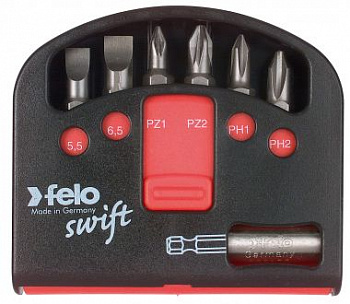 Набор бит "FELO Swift"  Torx6 шт.+магнит.держ., серия 020 FELO 020 603 16