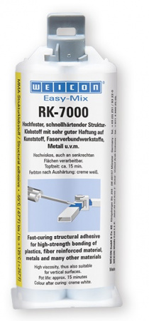 Двухкомпонентный конструкционный клей Easy-Mix RK-7000 50 г WEICON wcn10565050