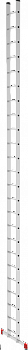 Лестница алюминиевая односекционная приставная NV2210 артикул 2210124