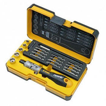 Набор бит SL/PH/PZ/Tx и головок с поворотной трещоткой Ergonic K, 20 шт FELO 06072006