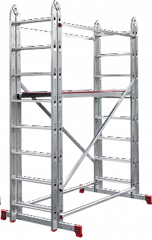 Вышка-тура многофункциональная шарнирная с рабочей высотой до 5 м NV2440 артикул 2440226