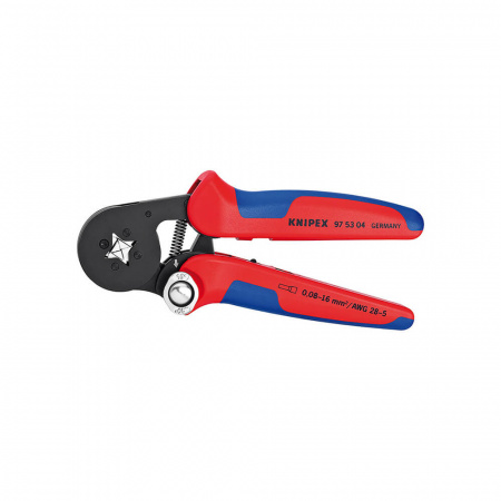 Knipex  Пресс-клещи для контактных гильз, квадратный обжим, самонастраивающиеся  KN-975304