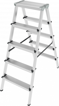 Стремянка алюминиевая двухсторонняя NV1120 артикул 1120205