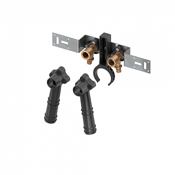 TECE  Монтажный комплект с настенными уголками для дистанционного подключения смесителя, бронза  720565