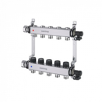 Oventrop  Распределительная гребенка Multidis SF (2020), PN 10, 2 х G ¾ с регулирующими вентильными вставками 2 контура  1406552