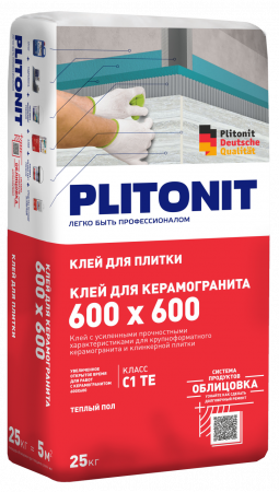 PLITONIT клей для керамогранита 600x600
