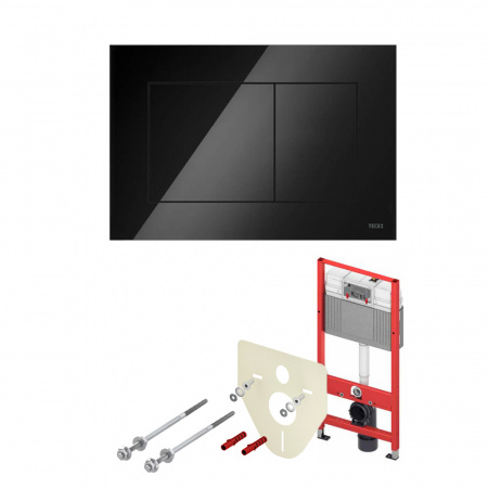 TECE Комплект TECEbase 2.0 для установки подвесного унитаза с панелью смыва TECEnow Черный глянцевая K440403