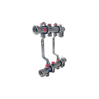 TECE  Коллектор для систем отопления с запорными вентилями в сборе 11 контуров  341111