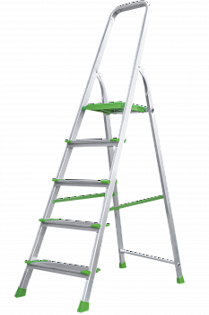 Стремянка алюминиевая со ступенями 130 мм NV2117 артикул 2117105