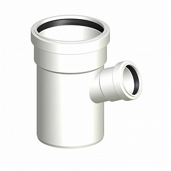 POLO-KAL  Шумопоглощающий тройник канализационный 67,5° 110/50  02647