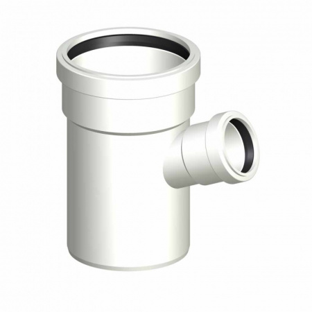 POLO-KAL  Шумопоглощающий тройник канализационный 67,5° 110/50  02647