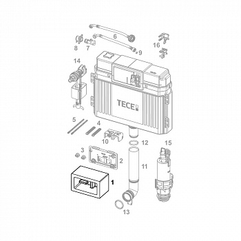 TECE  Шаблон для отделки отверстия в стене  9820027