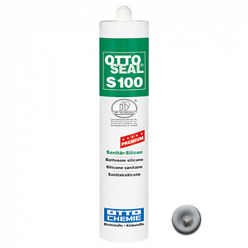 Профессиональный универсальный силиконовый герметик OTTOSEAL S100 PREMIUM С81 (серый чертополох), 300мл