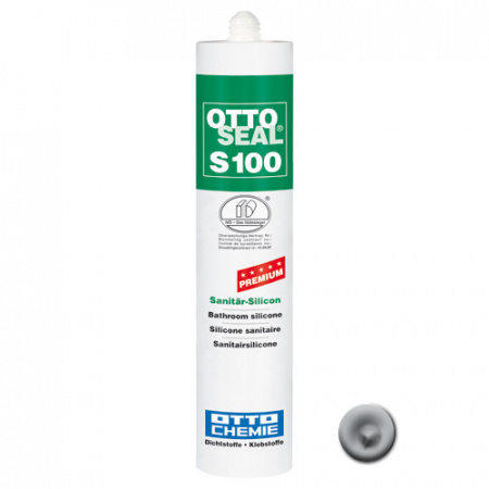 Профессиональный универсальный силиконовый герметик OTTOSEAL S100 PREMIUM С81 (серый чертополох), 300мл
