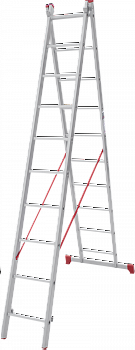 Лестница алюминиевая многофункциональная двухсекционная NV2220
