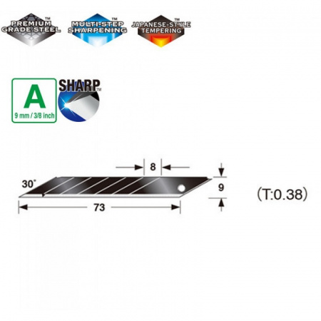 Лезвия TAJIMA CB-39RB для DC390/10 шт. CB39RBH/K1