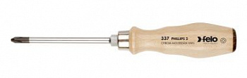 Отвертка с деревянной рукояткой ударная PH 2Х100 FELO 33720390
