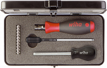 Набор Wiha с динамометрической отверткой TorqueVario-S (13 предметов, TORX и TORX PLUS)