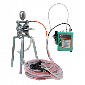 HDA-100B электростатическая окрасочная установка(пистолет, блок, насос, шланги, кабель 10 метров)