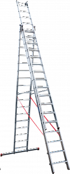 Индустриальная алюминиевая трехсекционная лестница NV5230 артикул 5230317