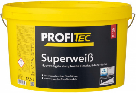 Краска PROFI Tec P120  weiss Superwei?, 12,5 л