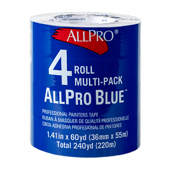 Малярная лента AllPro Blue 4 Roll multi-pack