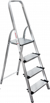Стремянка алюминиевая со ступенями 130 мм NV1117 артикул 1117104
