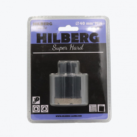 Коронка алмазная 40 мм Hilberg Super Hard M14 HH640