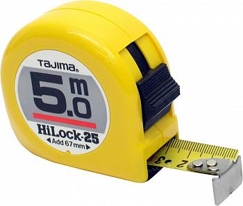 Рулетка TAJIMA HI LOCK 5м/25мм H5P50MY