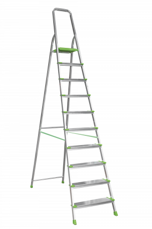 Стремянка алюминиевая со ступенями 130 мм NV2117 артикул 2117110