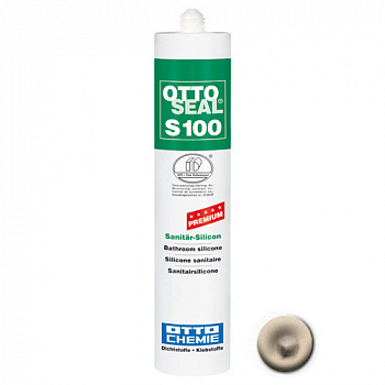 Профессиональный универсальный силиконовый герметик OTTOSEAL S100 PREMIUM С82 (красно-бежевый), 300мл