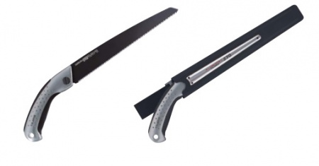 Ручная пила TAJIMA ALUMINIST, с черным полотном, 240 мм, в поясном чехле ALSA240