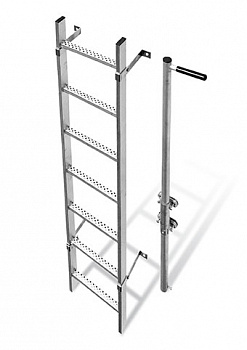 Стойка-поручень с одностор ручкой крепление к стене