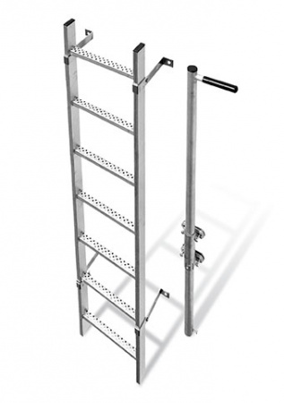 Стойка-поручень с одностор ручкой крепление к стене