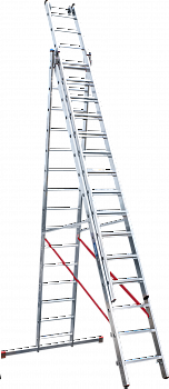 Индустриальная алюминиевая трехсекционная лестница NV5230 артикул 5230315
